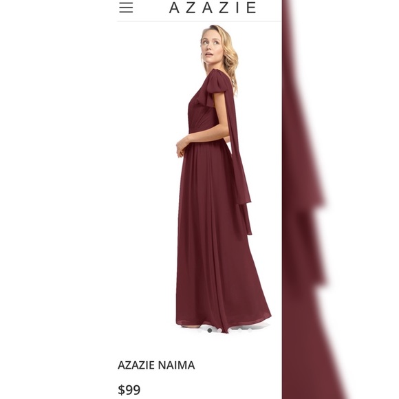 Cabernet Bridesmaids/Evening Gown - Picture 7 of 8